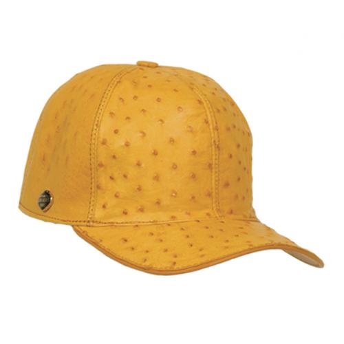 Los Altos Buttercup Genuine Ostrich Baseball Hat G010302